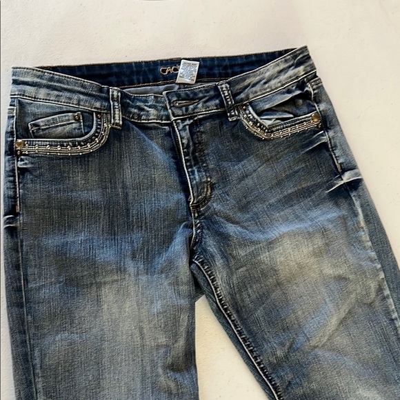 Cache Blue High‎ Rise Jeans with Distressed Details - Picture 7 of 14